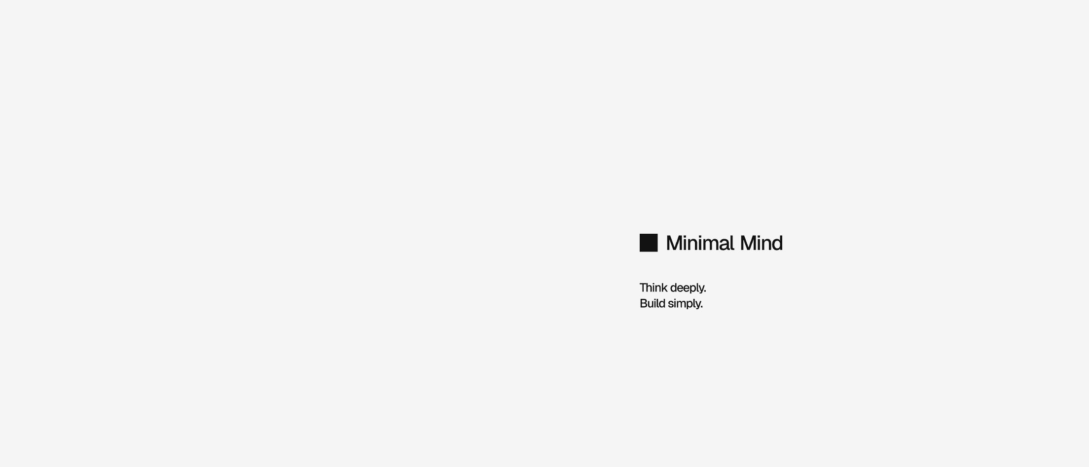 Minimal Mind Brand Identity — image 1